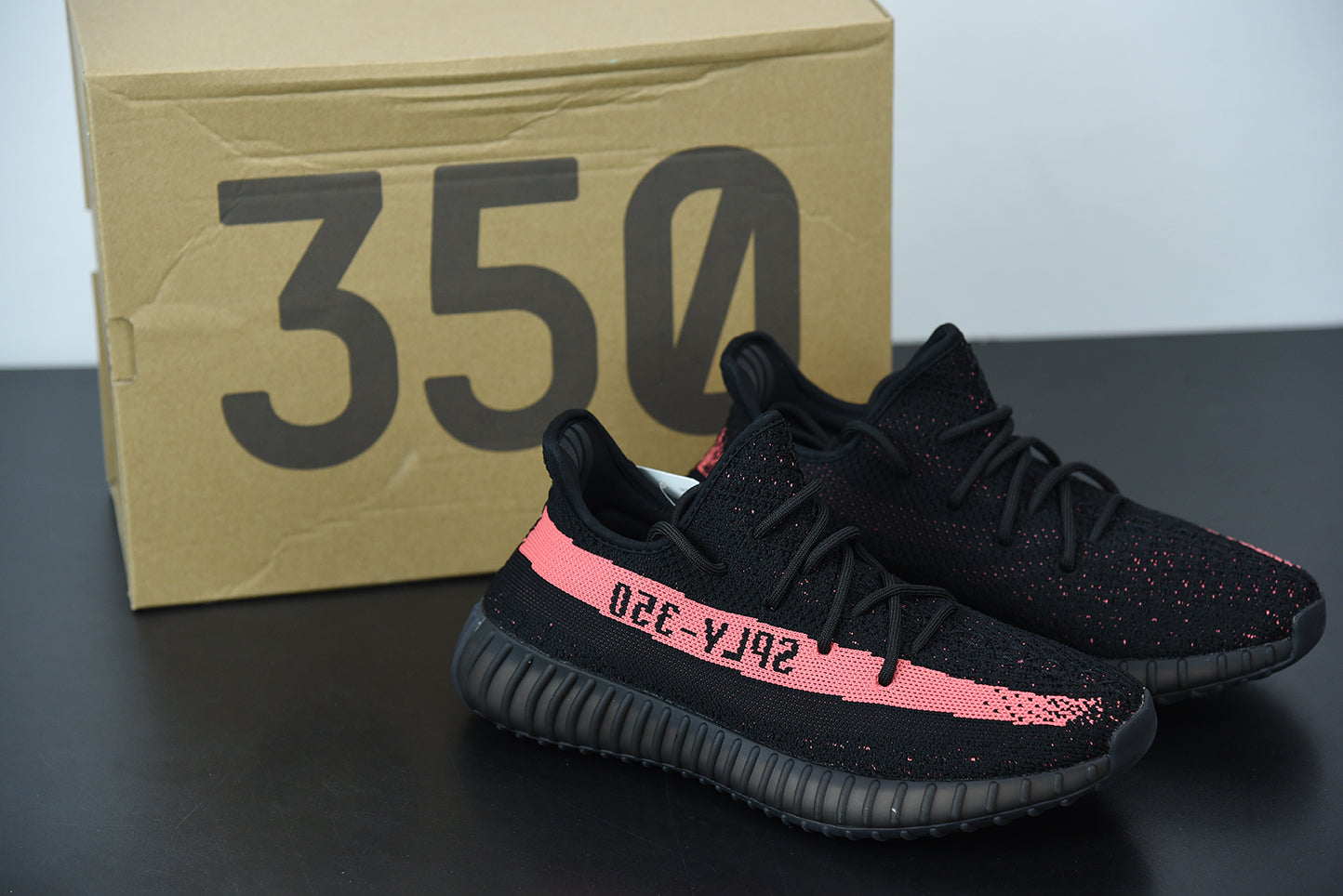AD YZY BST 350 V2 Black/Red (2015/2017)