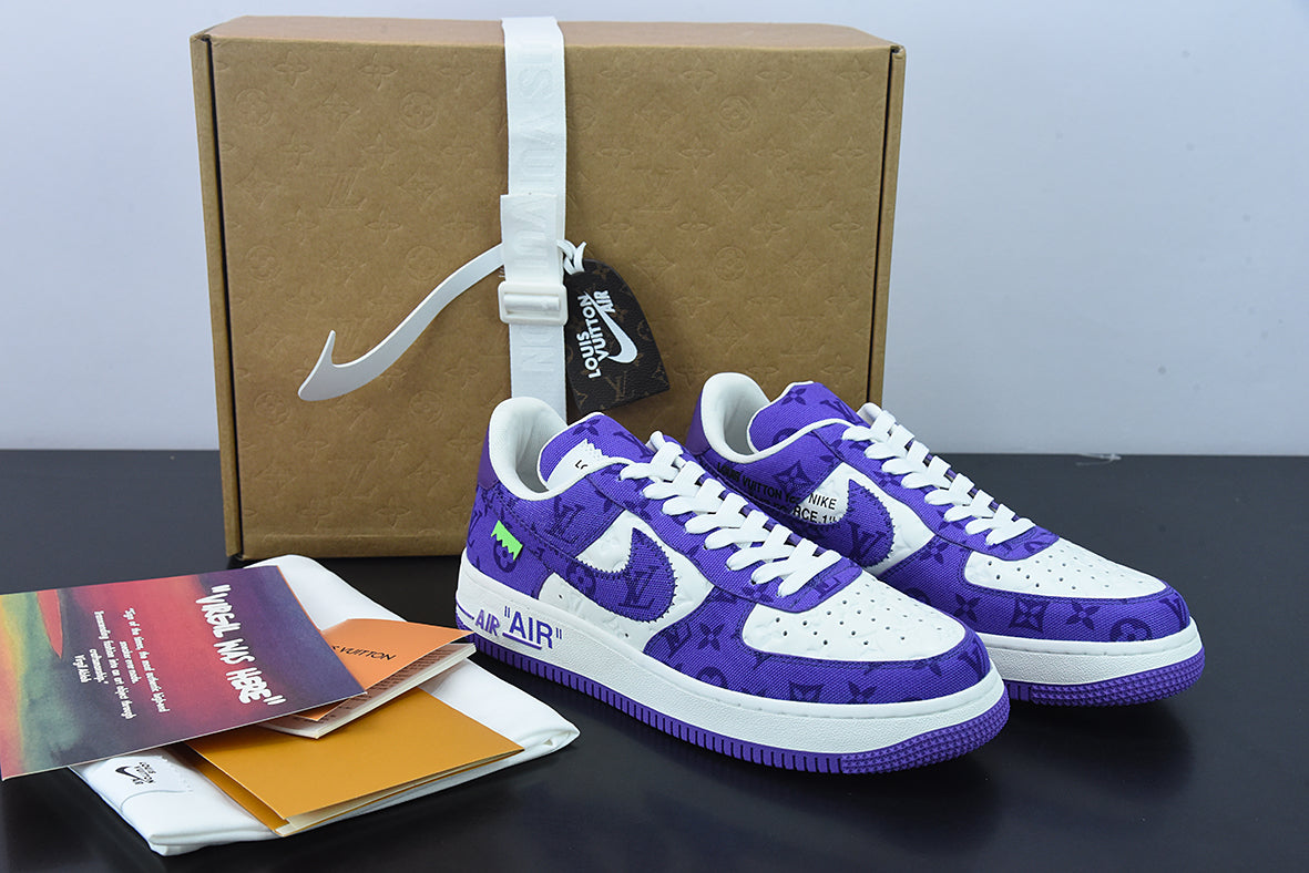 NK AF 1 Low x Louis Vuitton x Off-White "Purple"