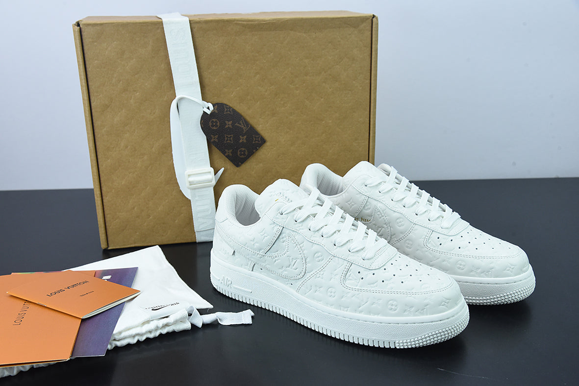 NK AF 1 Low x Louis Vuitton x Off-White "Triple White"