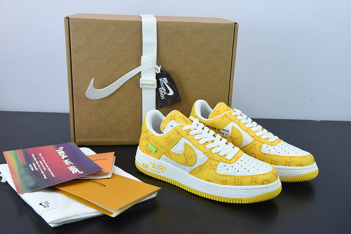 NK AF 1 Low x Louis Vuitton x Off-White "Yellow"
