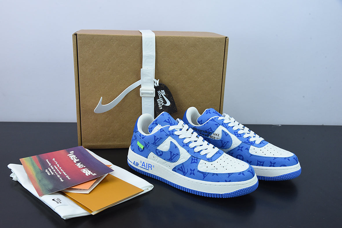 NK AF 1 Low x Louis Vuitton x Off-White Blue