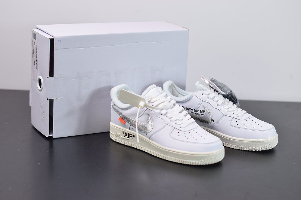 NK AF 1 X Off White Metallic Silver White