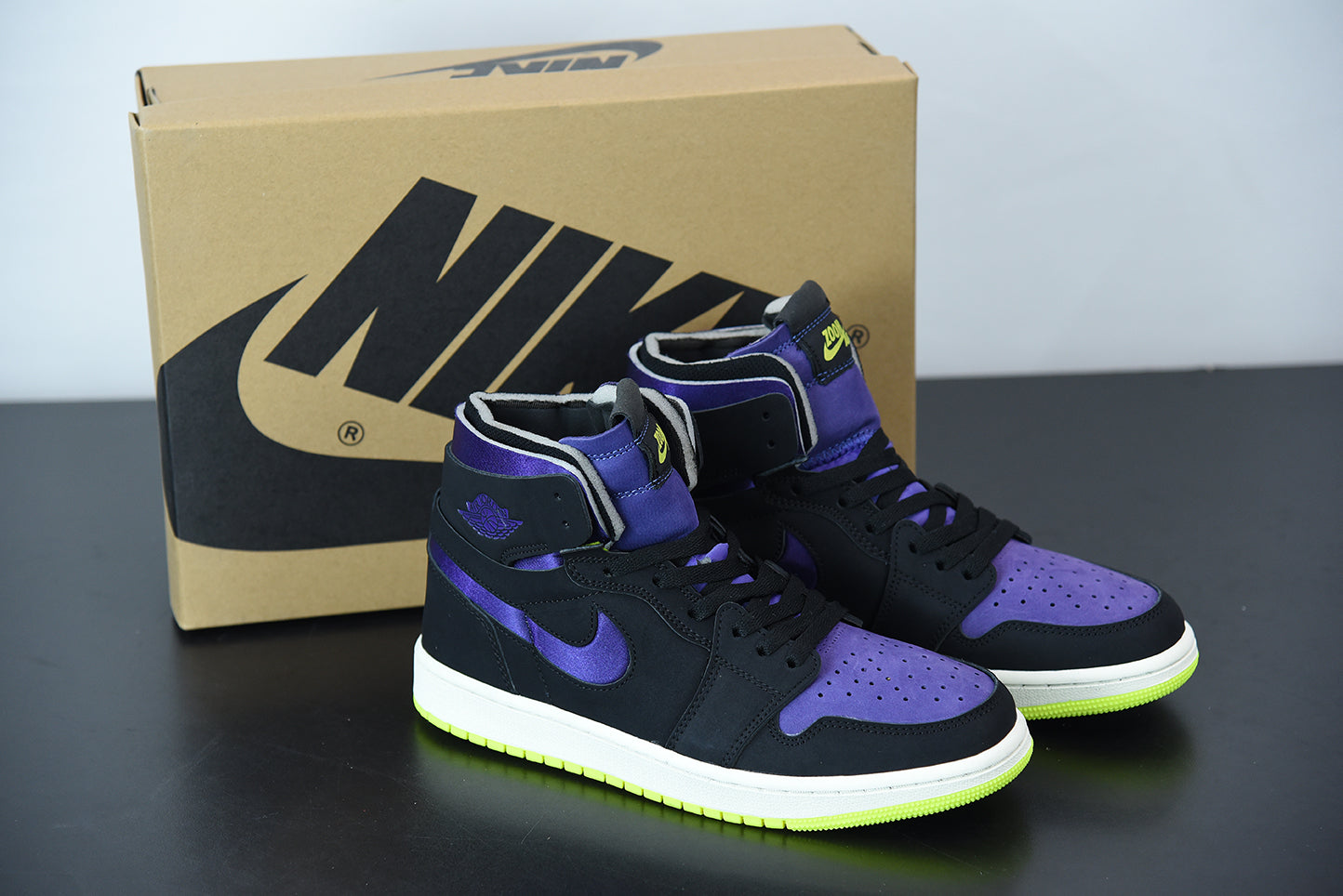 AJ 1 High Zoom "Black Court Purple"