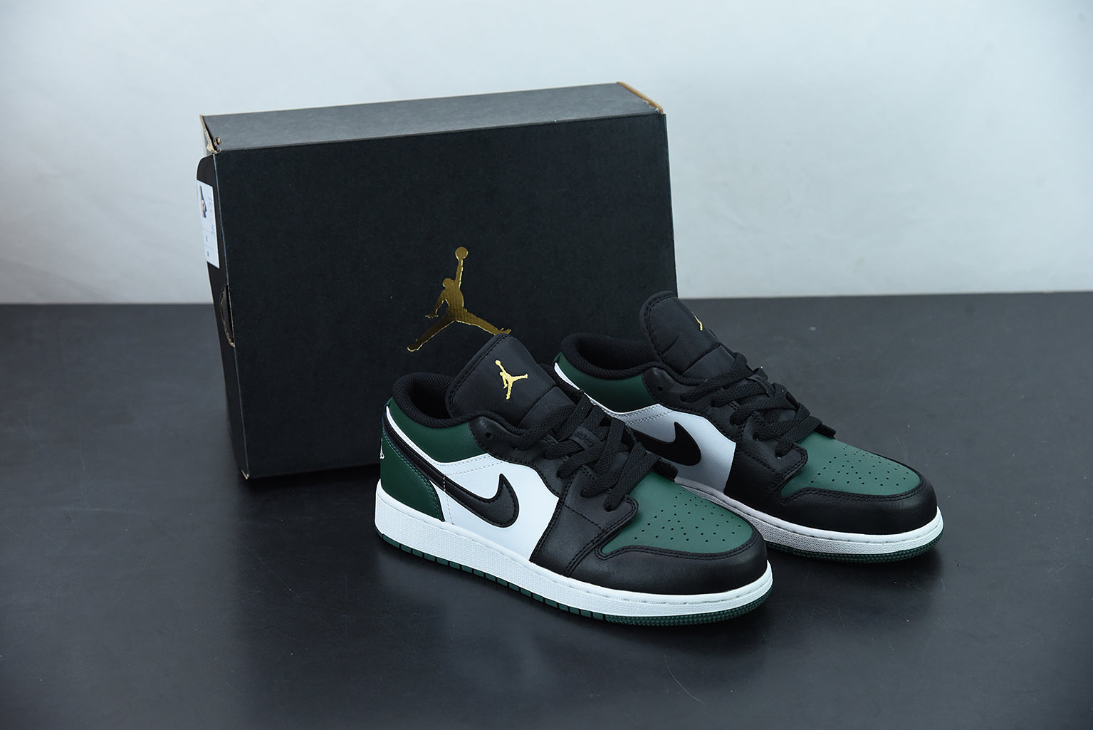 AJ 1 Low "Pine Green Black"