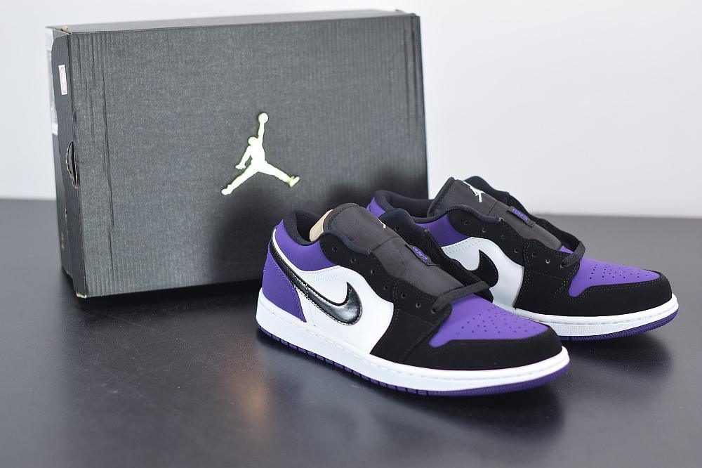 AJ 1 Low Court Purple White
