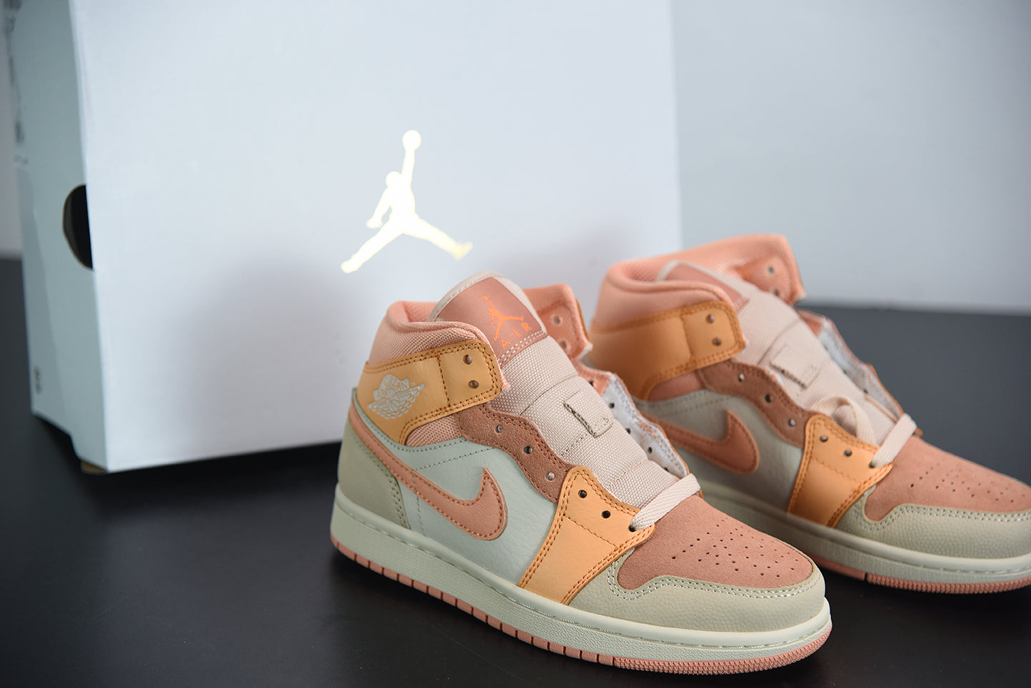 AJ 1 Mid Apricot Orange