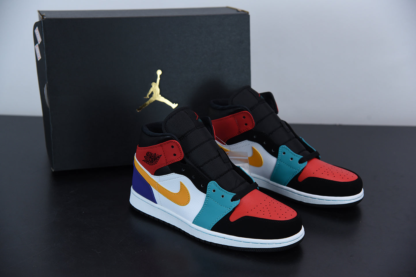 AJ 1 Mid Bred "Multi-Color"