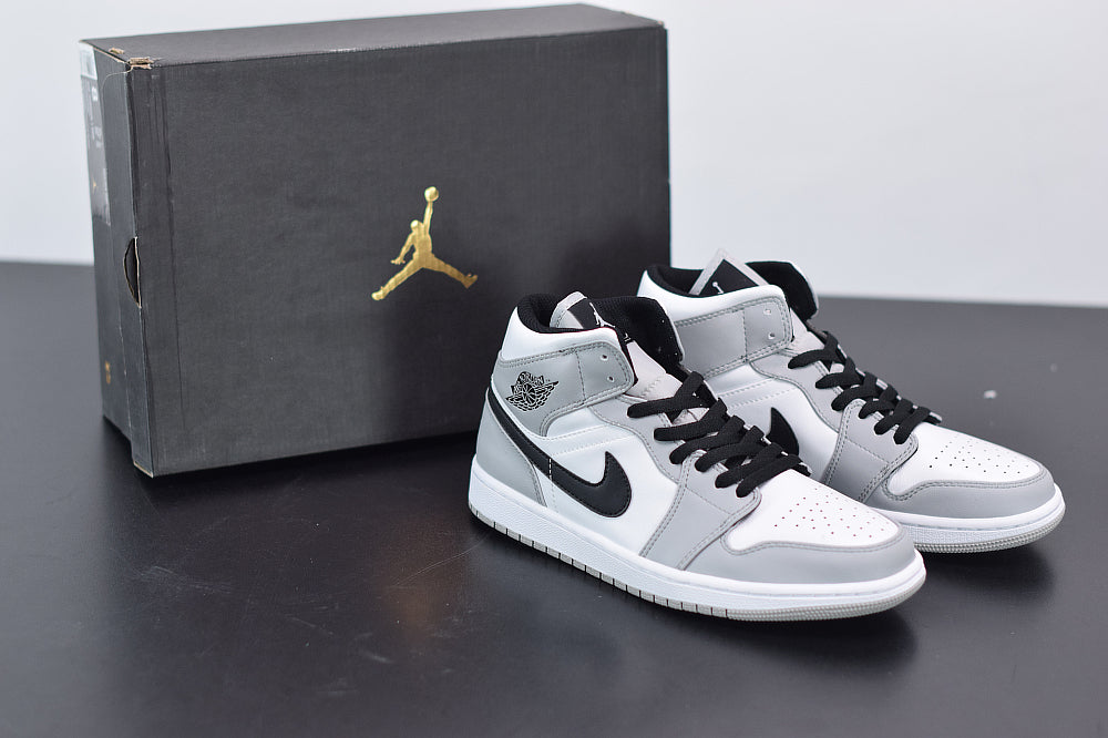 AJ 1 Mid Light Smoke Grey