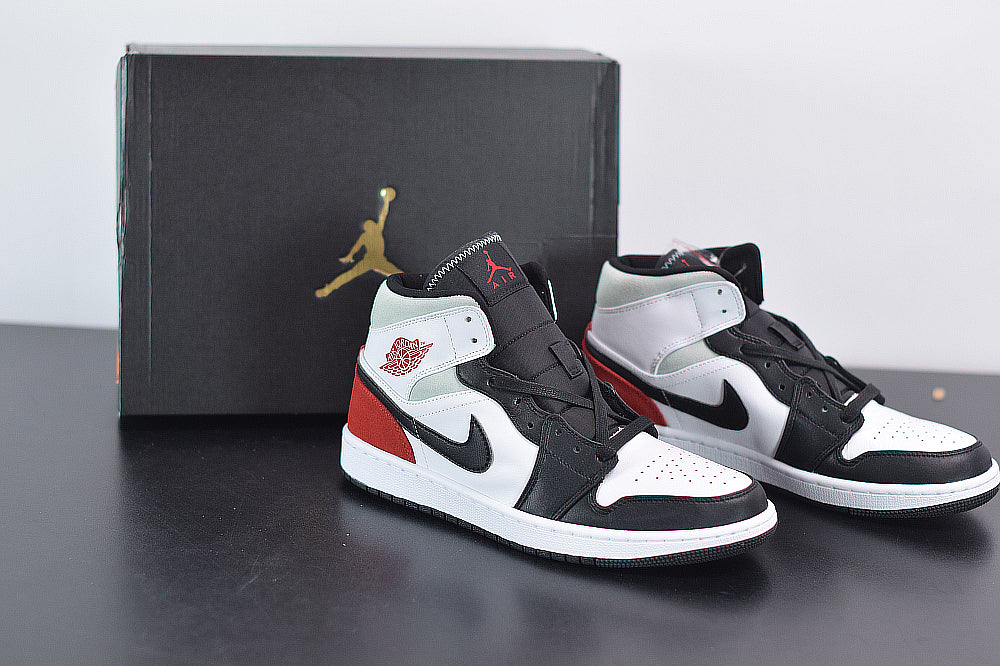 AJ 1 Mid SE "Red Black Toe"