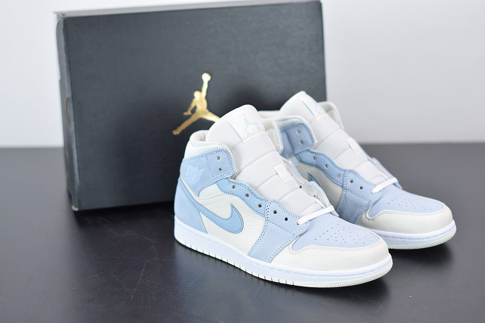 AJ 1 Mid White Celestine Blue