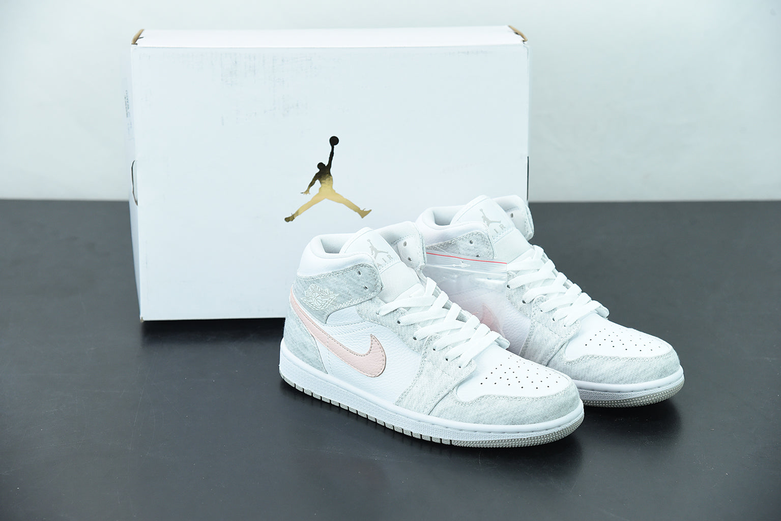 AJ 1 Mid “Light Iron Ore”