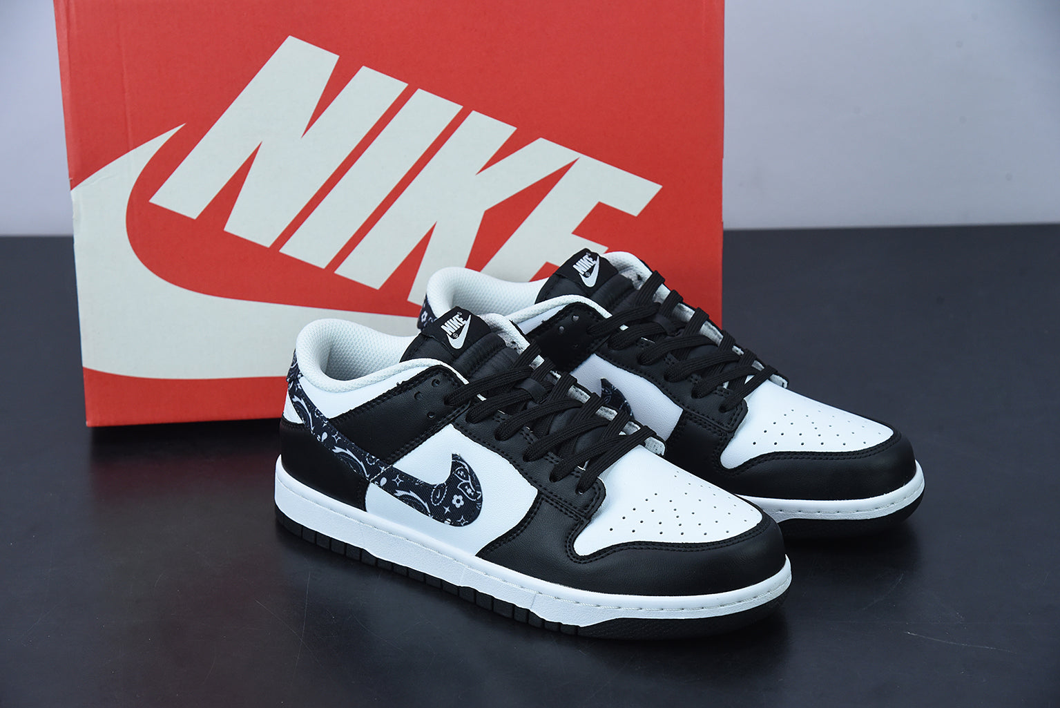 NK DK Low "Black Paisley"