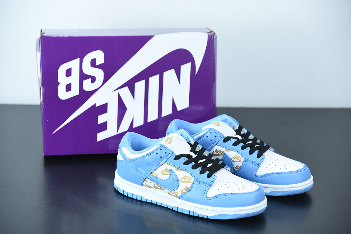 NK SB DK Low x Supreme Stars Royal Blue