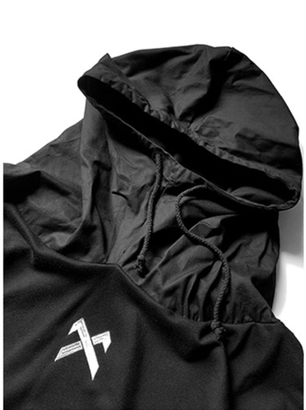 men's streetwear black hoodie