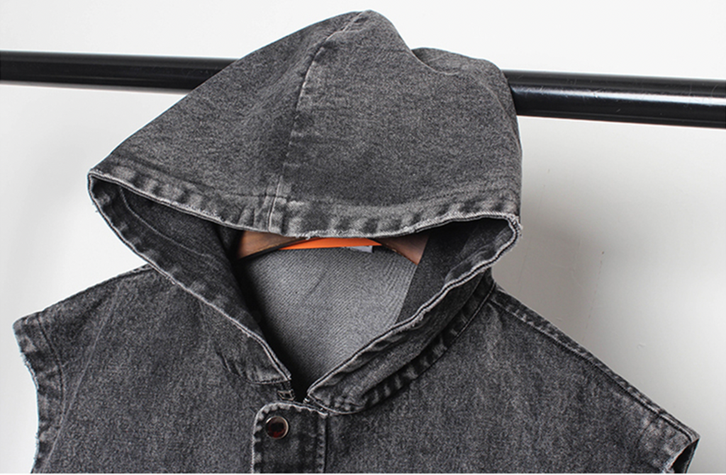 men's tank top with hood