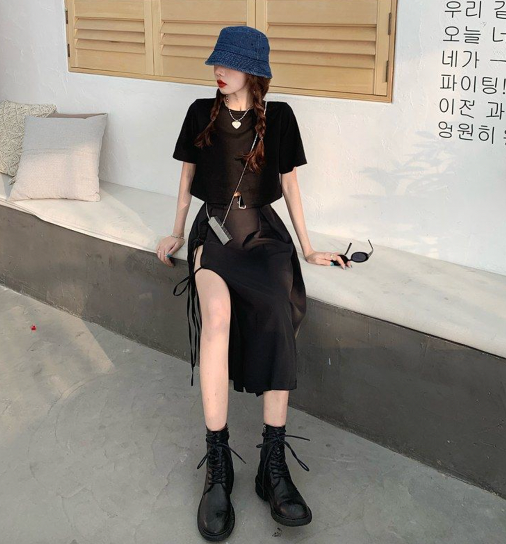 long skirt streetwear