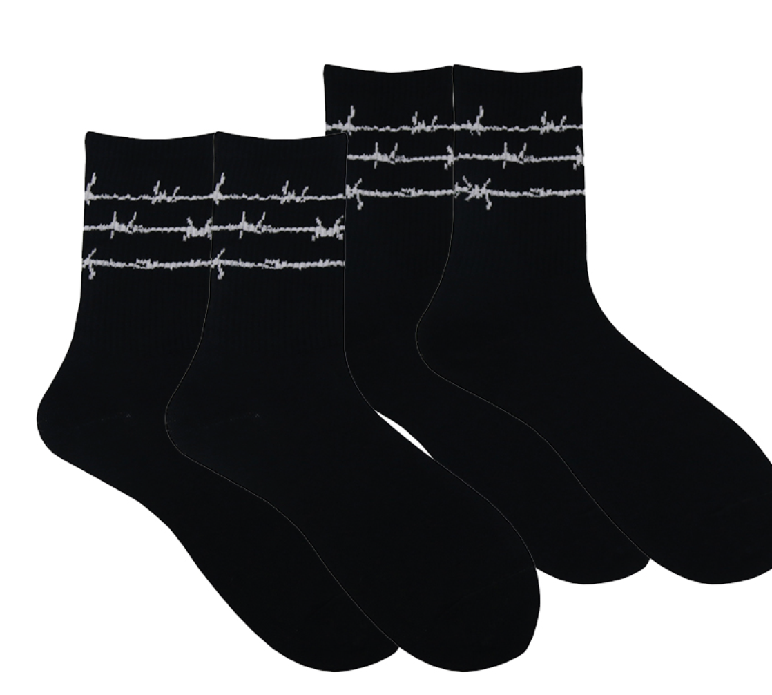 barbed wire socks