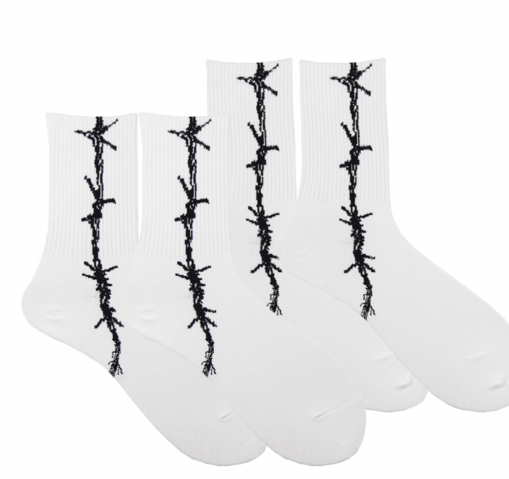 barbed wire socks