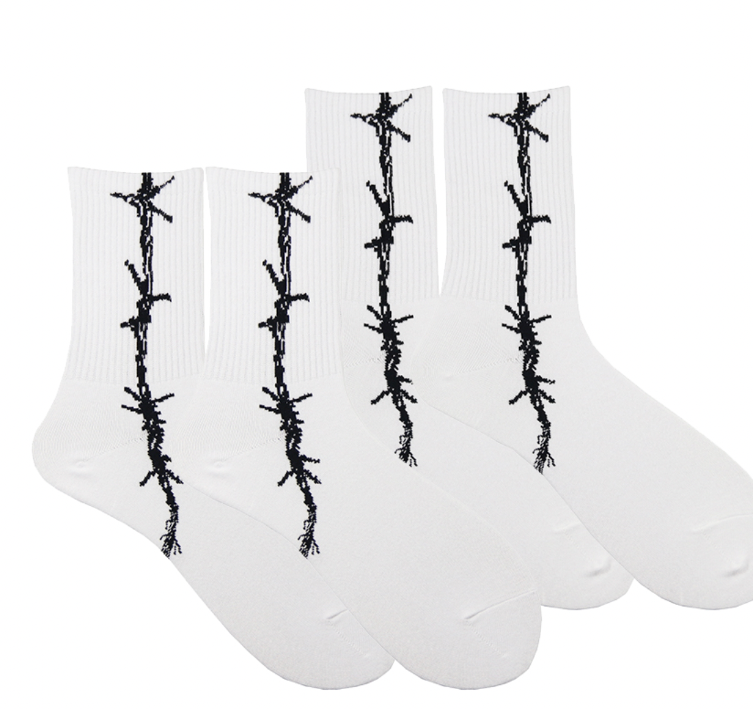 barbed wire socks