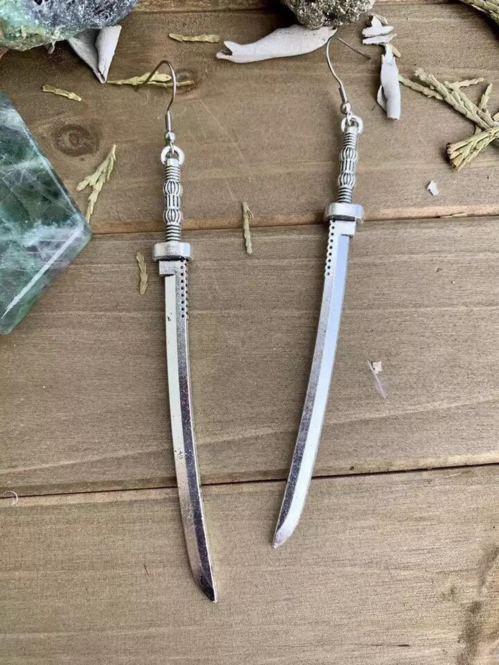 sword earrings