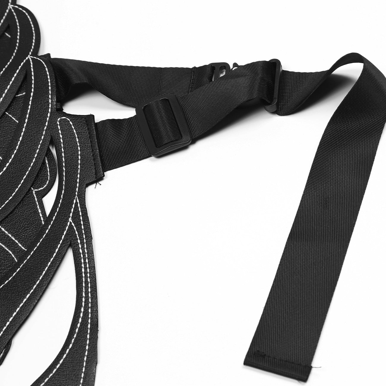 black skeleton work vest