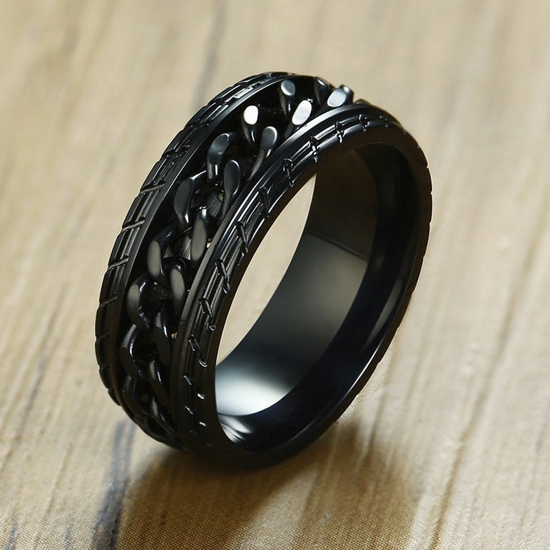 black chain ring