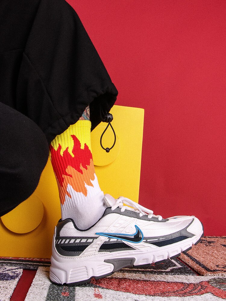socks with flames