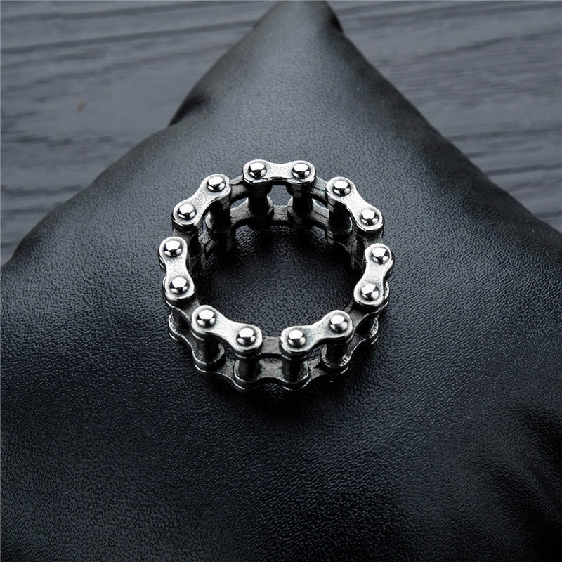 silver chain ring
