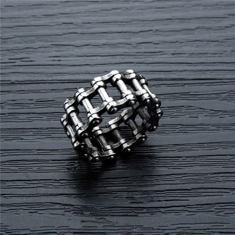 silver chain ring