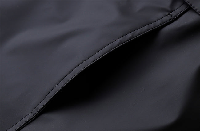 black techwear windbreaker