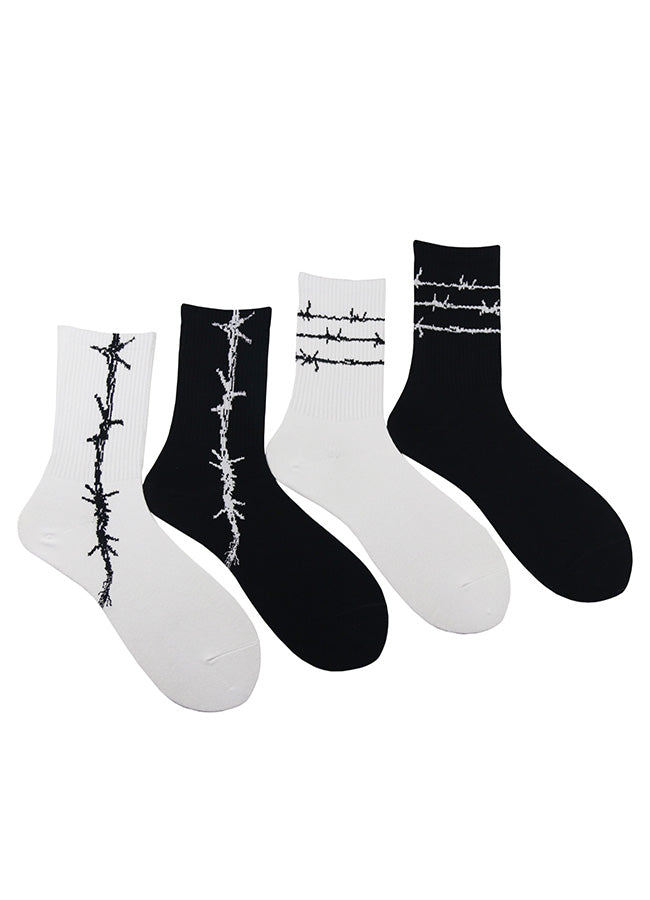 barbed wire socks