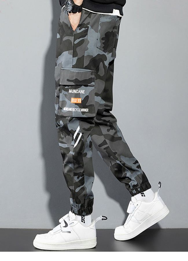 men's camo cargo joggers