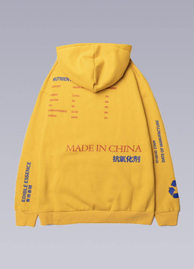 yellow streetwear hoodie